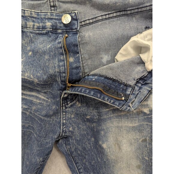 Denim & Rivets Jeans Mens 40 Blue Distressed Stretch Paint Splatter DR1923 - Picture 13 of 16